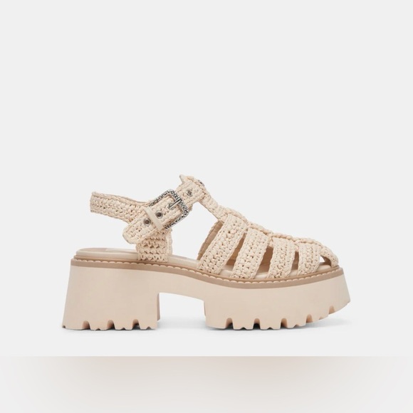 Dolce Vita Shoes - Dolce Vita Lasly Sandals Oatmeal Knit Women’s Size 9.5 Nwot